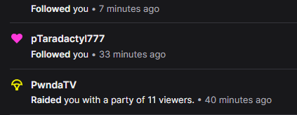 Huge shoutout for <a href="/PwndaTV/">Pwnda</a> for the phatty raid. Appreciate you homie <3