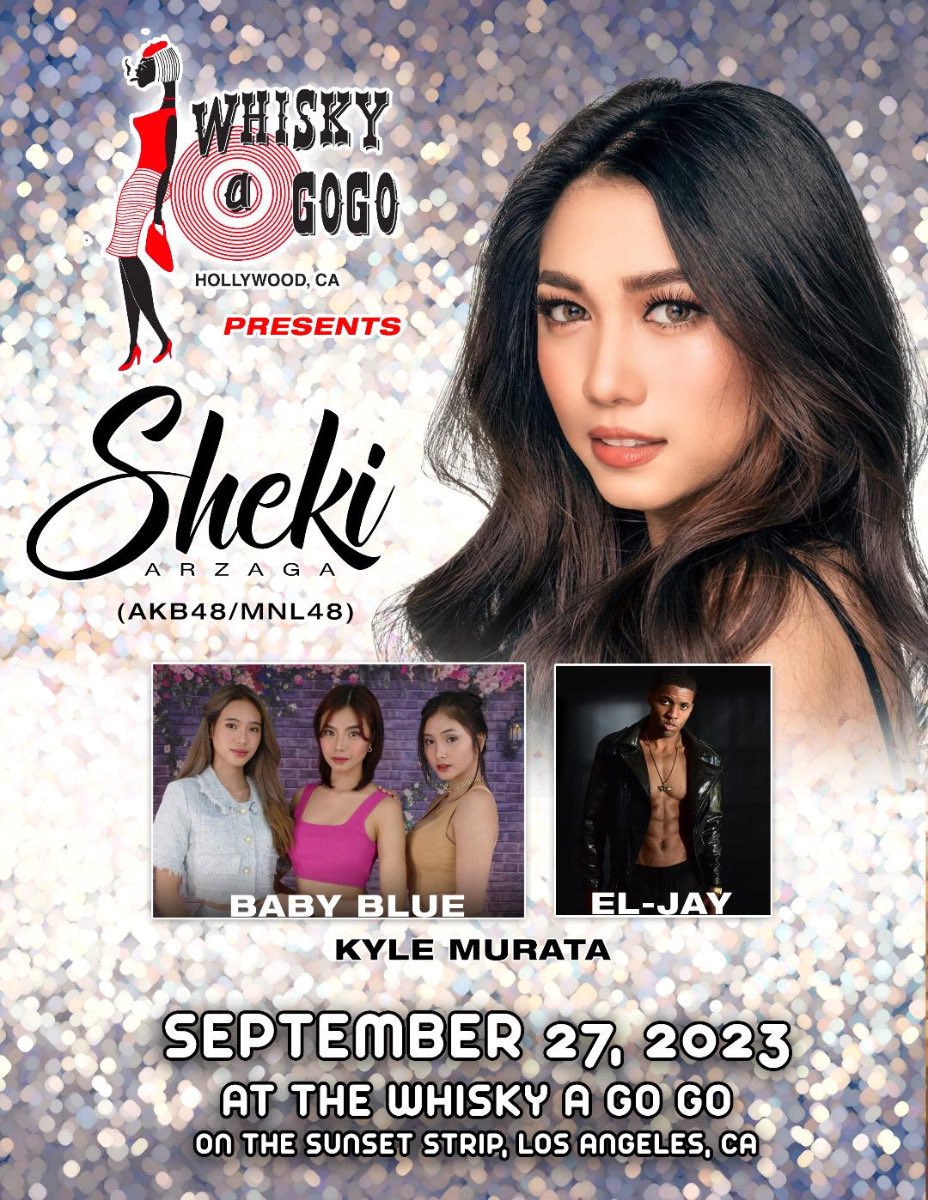 [ U.S Debut ] 📢

It's official! I can't wait to perform at The World Famous "Whisky A Go Go"
at Sunset Blvd Hollywood California on September 27!

I'll be sharing the stage with MNL48's sub-unit, Baby Blue, Kyle Murata and El-jay!

See ya! whiskyagogo.com/calendar/event…

#SHEKI #MNL48