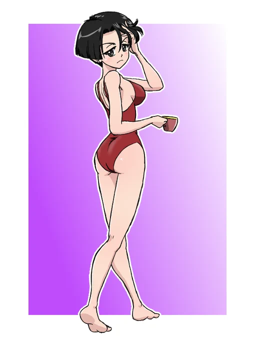 午前中はやりましたわねさん描いてました根拠は無いけど長身スレンダー巨乳のイメージ 