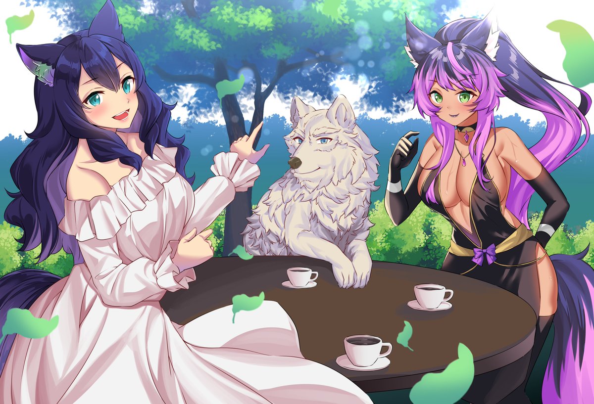 Hopefully everyone is having a good day <3 I will be getting things worked on more since we ran into some small bumps in the road :3 Until then enjoy this artwork <3

Just a fox enjoying some tea with a Cloudy, and the Sister :3

Artwork by: <a href="/alte_27/">alte27</a>