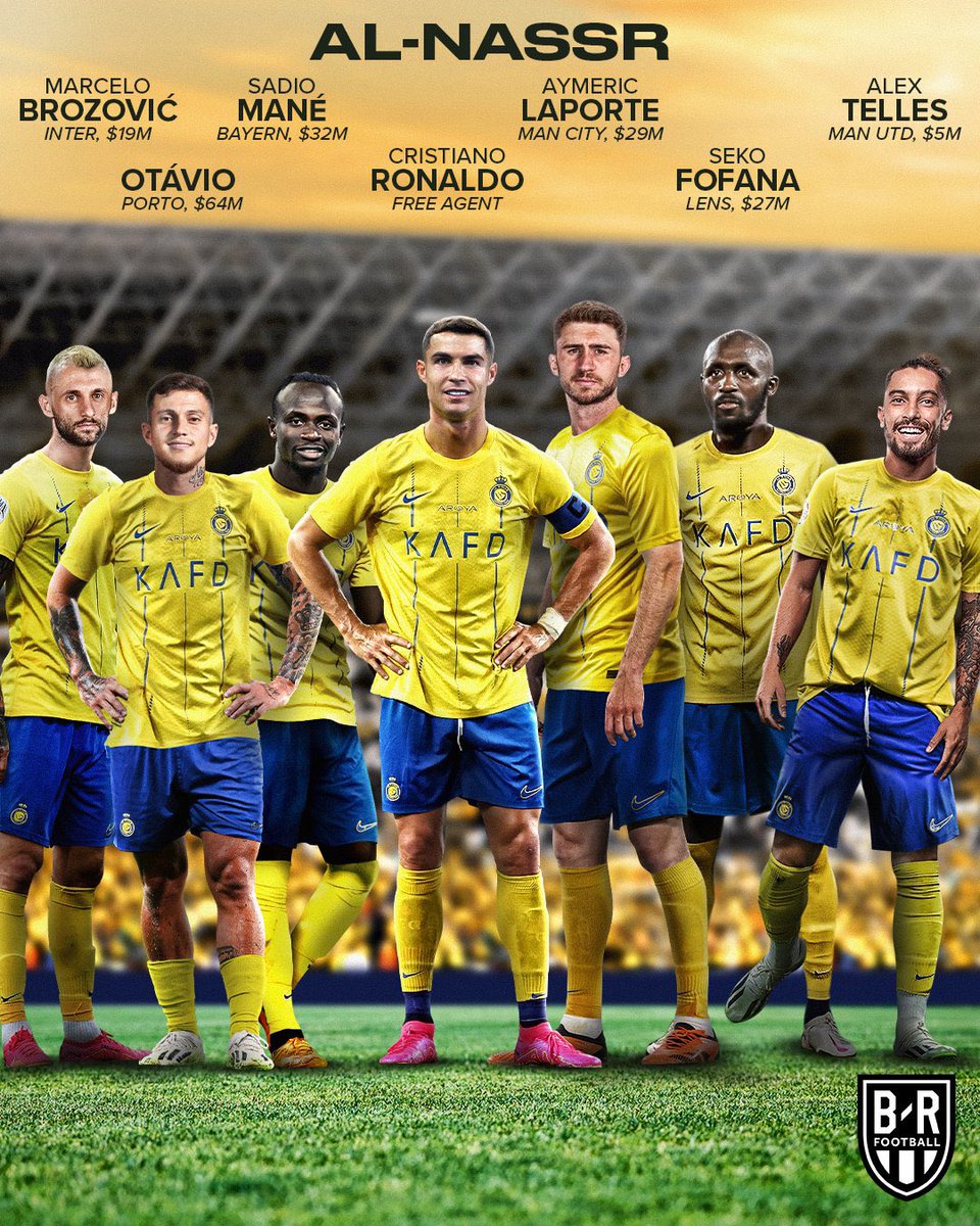 RMCF_Minuto93's tweet photo. 【クラブ別】サウジアラビアリーグの主な選手

🇸🇦アル･ナスル

[ロナウド、マネ、ブロゾヴィッチ、ラポルテ]

🇸🇦アル･ヒラル

[ネイマール、ネベス、クリバリ、ボノ]

🇸🇦アル･イテハド

[ベンゼマ、カンテ、ファビーニョ]

🇸🇦アル･アハリ

[フィルミーノ、マフレズ、ケシエ、メンディ] https://t.co/9jkdEIegvm