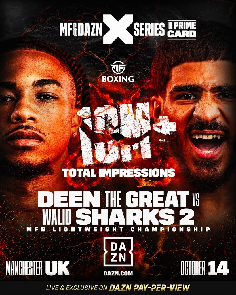 DeenTheGreat's tweet photo. Fight announcement hit 10 million views😮‍💨📈👏🏼 #primecard https://t.co/iL3XVyJKNc