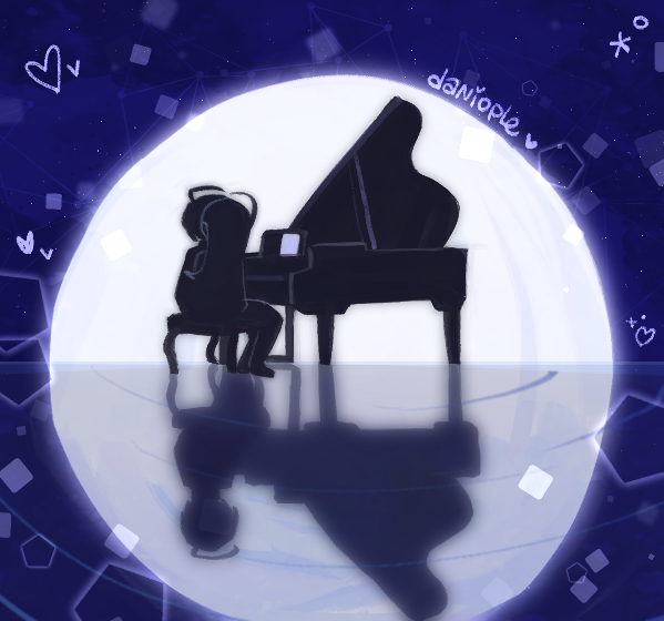 [ #saimatsuweek2023 #saimatsu #ndrv3 ] day 4: piano x moonlight 🌕🎹🎶