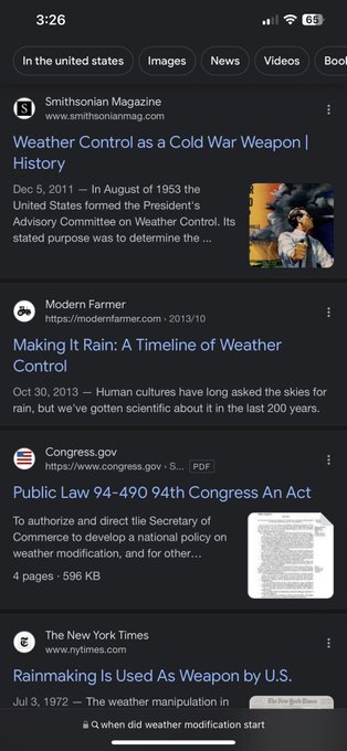 How come #weathermodification is considered #misinformation when the #Government and #DOD has #websites<a href="/tag/weathermodification"class="tags">#weathermodification</a><a href="/tag/misinformation"class="tags">#misinformation</a><a href="/tag/websites"class="tags"><span>#websites</span></a><a href="/tag/government"class="tags"><span>#government</span></a><a href="/tag/dod"class="tags"><span>#dod</span></a>