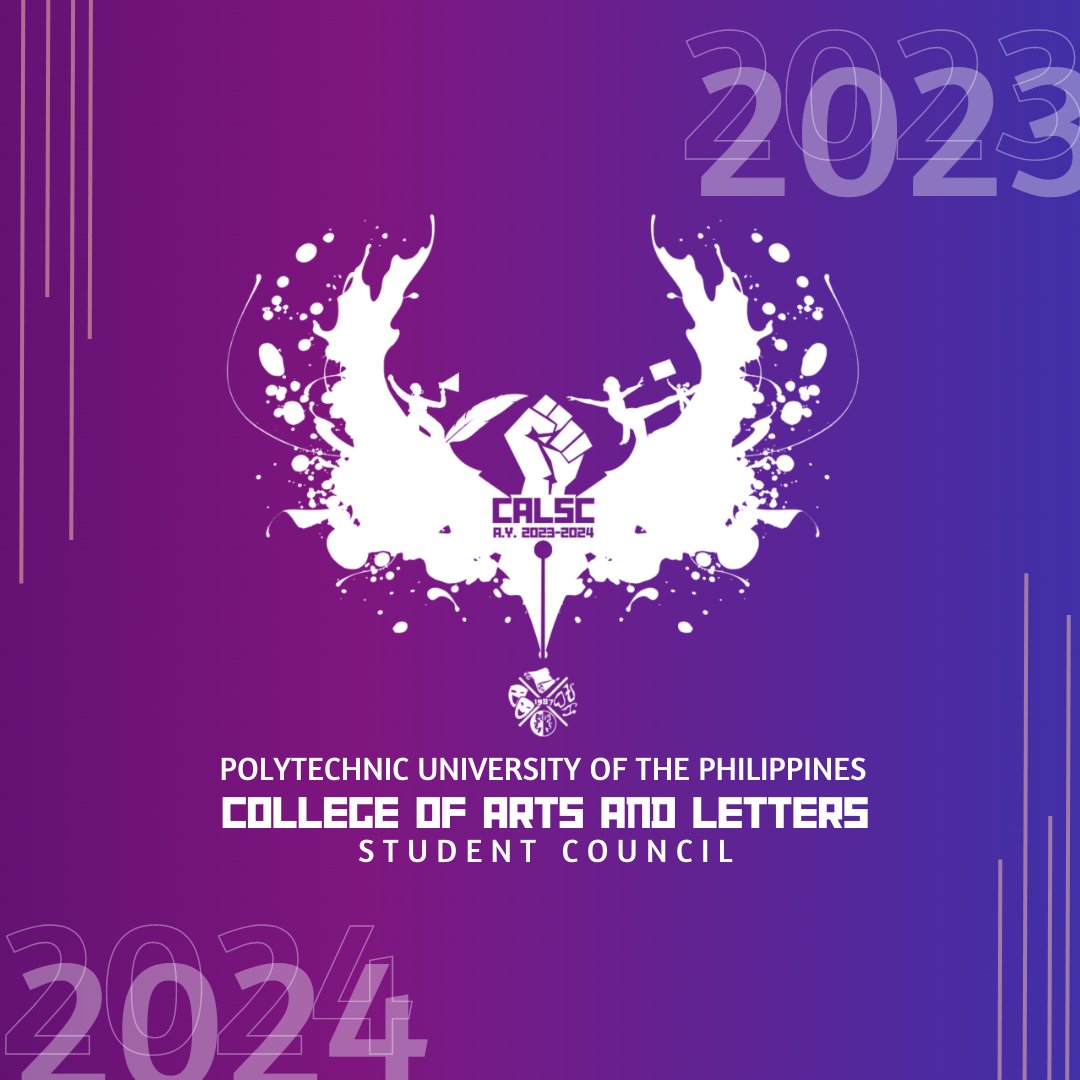 thepupcalsc's tweet photo. MGA ARTISTA NG BAYAN, TUMINDIG AT MAKIBAKA BILANG #NagkaKALisangPamantasan!
Ating ipagbunyi ang makulay at militanteng tradisyon ng Konseho ng Mag-aaral ng Kolehiyo ng Artes at Literatura sa paglikha ng sining at panitikang mula sa at para sa masa!
#PUPCALSC https://t.co/nw4c70PcvA