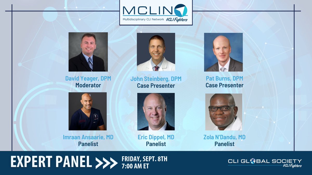 CLI Global Society (@cli_global) on Twitter photo Join the #CLIFighters Friday, Sept. 8th at 7AM ET for MCLIN, the Multidisciplinary CLI Network accredited LIVE monthly discussion for complex case studies and complications dedicated to Critical Limb Ischemia. Follow <a href="/_MCLIN_/">Multidisciplinary CLI Network - CLI Global Society</a> for updates.
Learn more >> cliglobalsociety.org/education/mcli… Join the #CLIFighters Friday, Sept. 8th at 7AM ET for MCLIN, the Multidisciplinary CLI Network accredited LIVE monthly discussion for complex case studies and complications dedicated to Critical Limb Ischemia. Follow <a href="/_MCLIN_/">Multidisciplinary CLI Network - CLI Global Society</a> for updates.
Learn more >> cliglobalsociety.org/education/mcli…