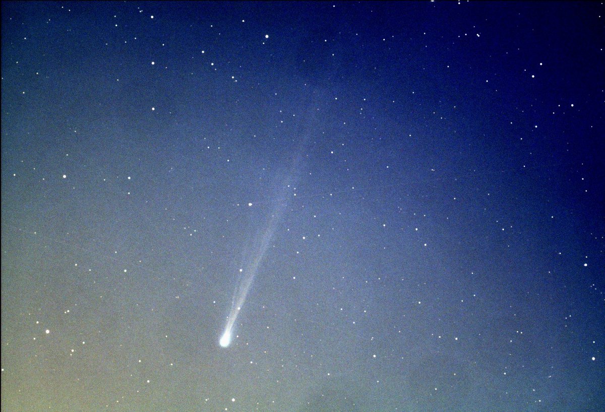 今朝の西村彗星　C/2023 p1 薄明ギリギリで、なんとか捕えました

5:04 9/8 2023JST

askar fra400  artemis-c cooled 
#西村彗星　#C2023p1
