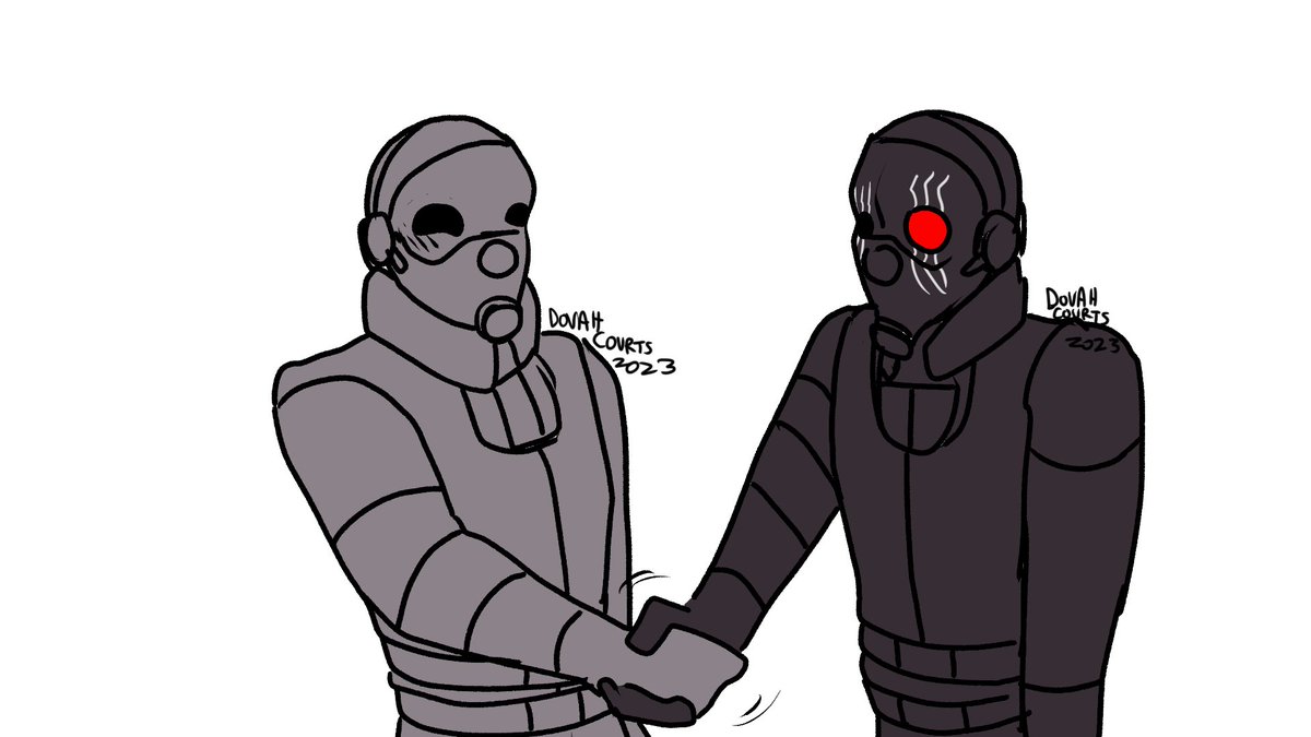 DovahCourts's tweet photo. @aiden365O s DeathCause(right) and my Maverick(left) shaking hands https://t.co/O4TEHqVxMF