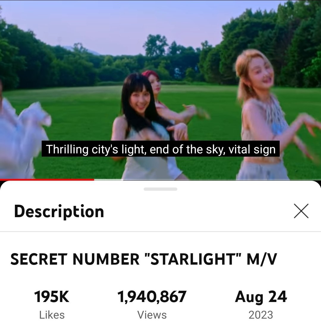 Kurang 60K genap 2M views.

Keep streaming MV STARLIGHT