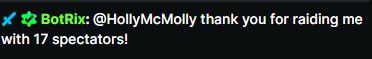 CrightonTTV's tweet image. HUGE shoutout ( and sorry ) to @HollyMcMolly for the host!   I'm sorry @BotRixLive   notifications aren't working and I missed it coming in :(     Appreciate you!! 

#kick #raid #streamhost #kickstream #support #streamsupport
