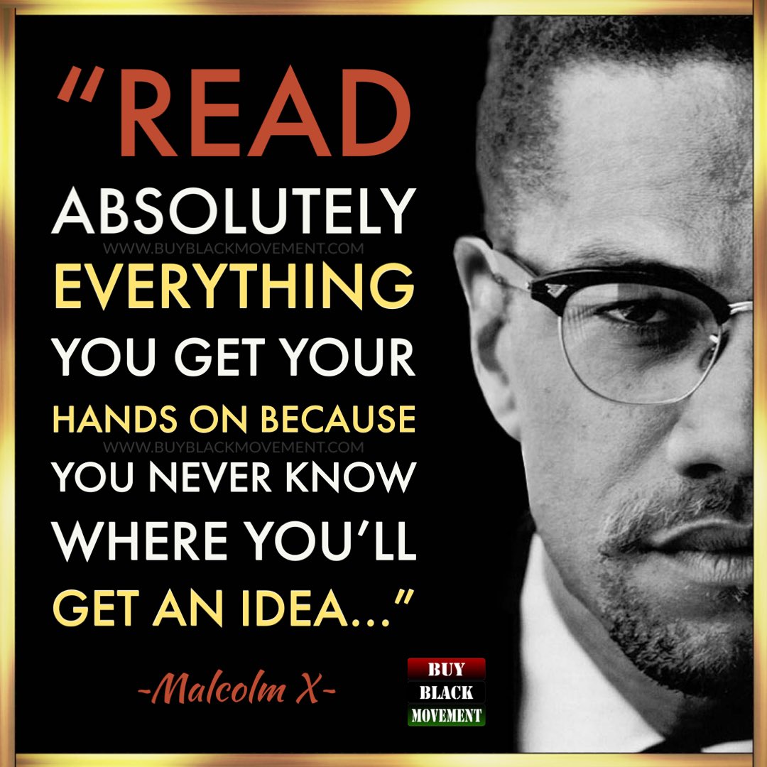 buyblackmovemnt's tweet image. 🌟This is especially true in today’s day where knowledge is being hidden.

❤️🖤💚Brought to you by BuyBlackMovement.com

#malcolmx #blackfirst #blackexcellence #blackisbeautiful #blackunity #blackfolk #blacknation #africa #african #panafrican

Photo is posted under Fair Use