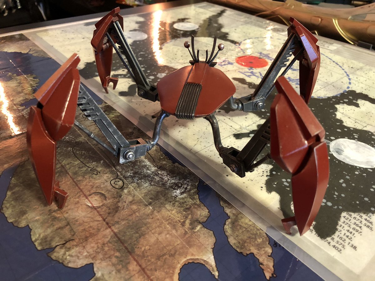 GeekToyLove's tweet photo. It took a minute but the seller finally sent me the blaster cannons for the Crab Droid so I can finsih this fun project. 

#StarWarsTheCloneWars Crab Droid 1/12 scale designed and printed by Kamino3DFacility on eBay 

#2023Projects #GeekDen https://t.co/hRK54FSE7j