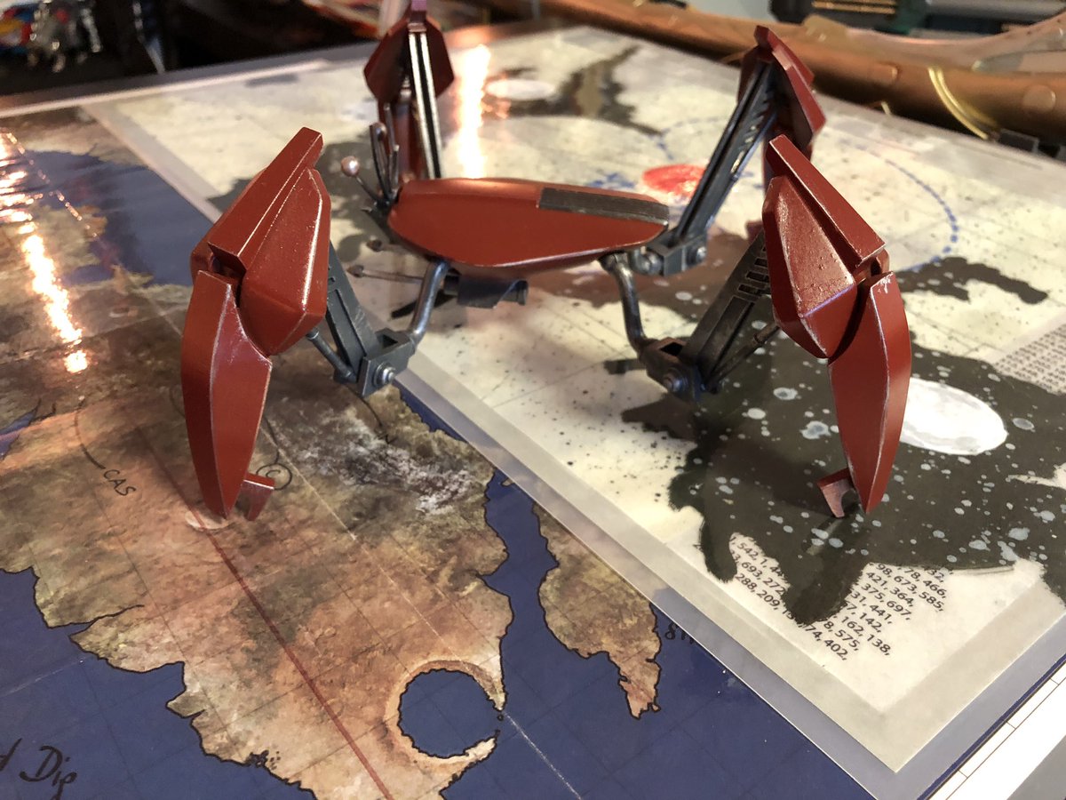 GeekToyLove's tweet photo. It took a minute but the seller finally sent me the blaster cannons for the Crab Droid so I can finsih this fun project. 

#StarWarsTheCloneWars Crab Droid 1/12 scale designed and printed by Kamino3DFacility on eBay 

#2023Projects #GeekDen https://t.co/hRK54FSE7j