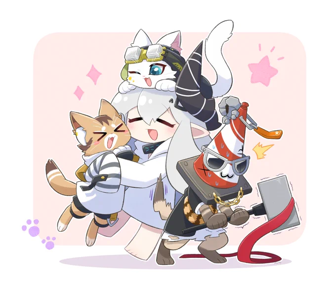 why you should have a cat #Arknights #MonsterHunter
