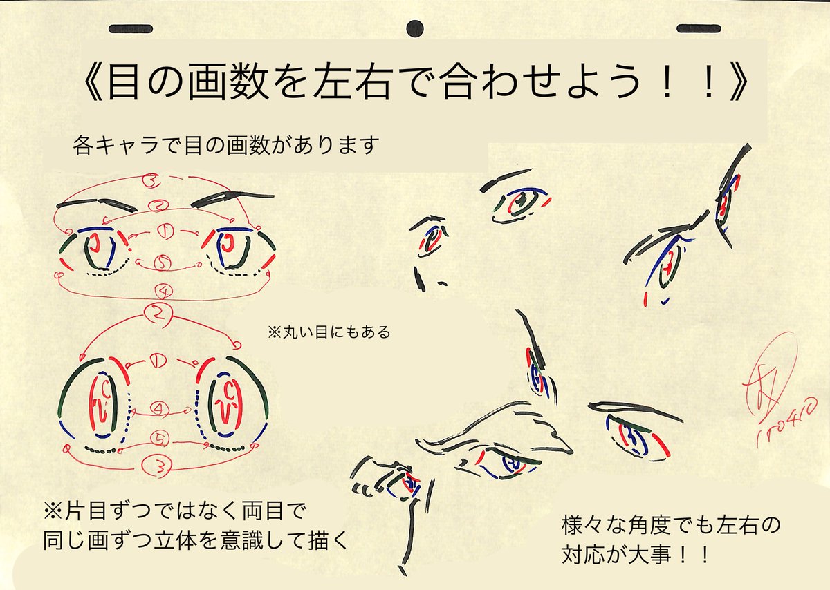 ◎目の描き方まとめ