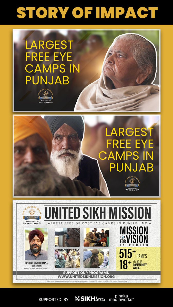 usikhmission's tweet photo. #MissionForVision The people in the remote villages where advanced health services are not available, NEED YOU HELP! 
Watch the 'Mission For Vision #Punjab 2023-24' Campaign and pledge your support for free and accessible #healthcare.
https://t.co/HSenhdXgLX https://t.co/Q75kIw6wgy