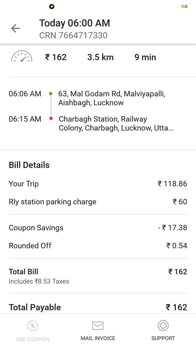 arjitgaurav1982's tweet photo. @ola_supports @bhash
how CC of ola making public fool.
i was charged parking of 60 INR even there was no parking charges,ola is charging parking fees without receipt
it free  drop zone in charbagh.
its cheating https://t.co/xeZ4SjqpKY