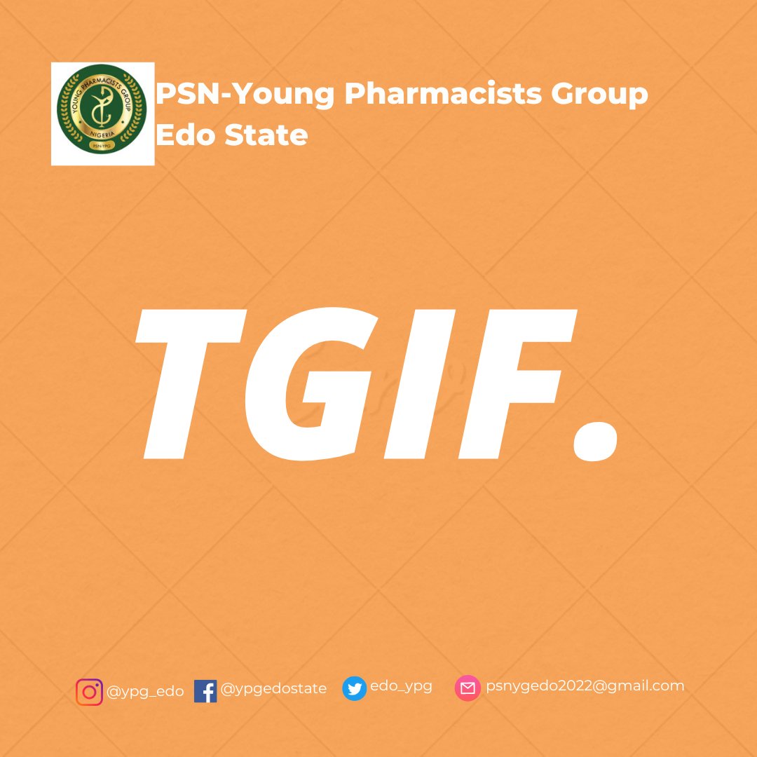 edo_ypg's tweet photo. 🎉  TGIF vibes! 🙌💊 #PharmacistsUnwind 
#WeekendReady
#Edopharmacyweek https://t.co/8TpDrJWKq7
