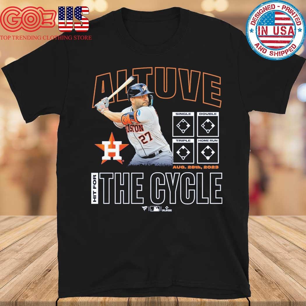 Men's Houston Astros Jose Altuve Fanatics Branded Navy Cycle T-Shirt