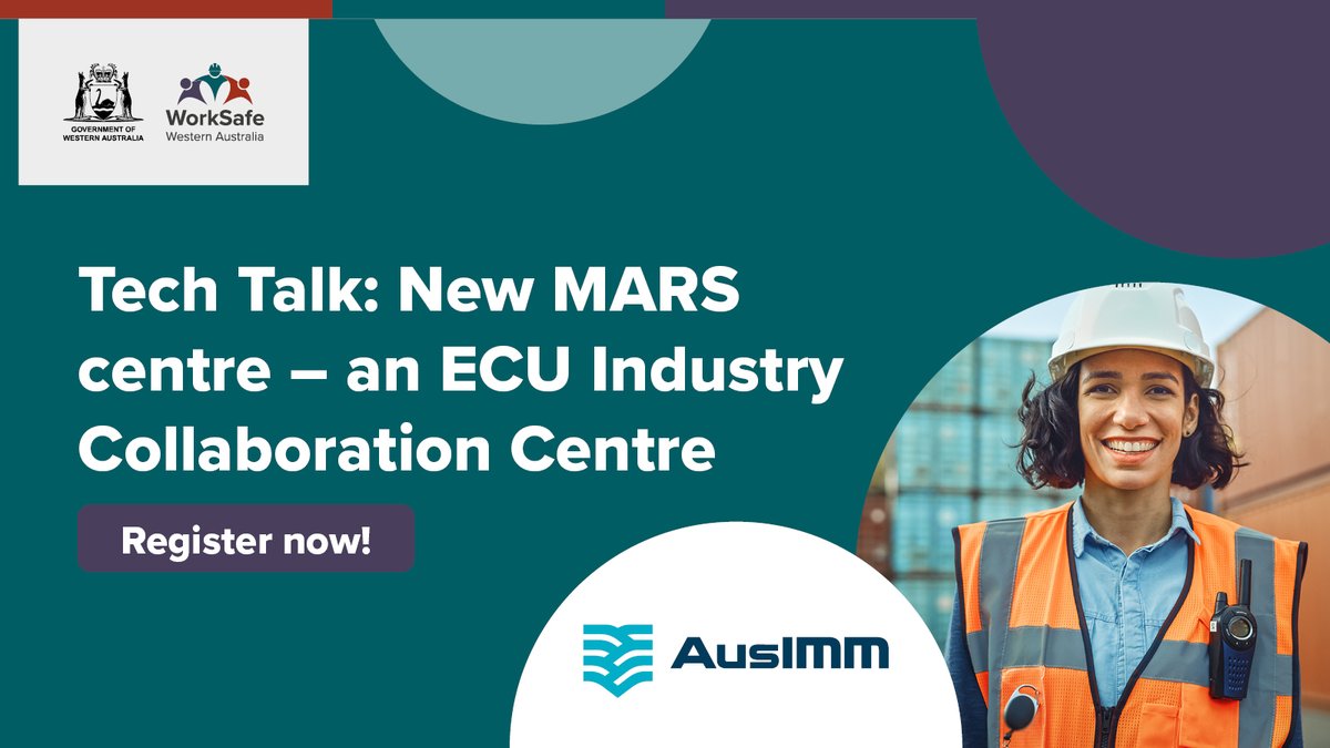 Join guest speaker Dr Marcus Cattani at the AusImm Perth branch for a tech talk to introduce the Mental Health Awareness, Respect and Safety (MARS) Centre on 11 September. ow.ly/twlA50PJ4Kl #ausimm #MARSCentre #miningwa #techtalk #miningsafety