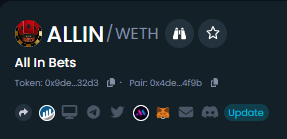 All In Bets | $ALLIN | Poker + Games On Ethereum tweet media