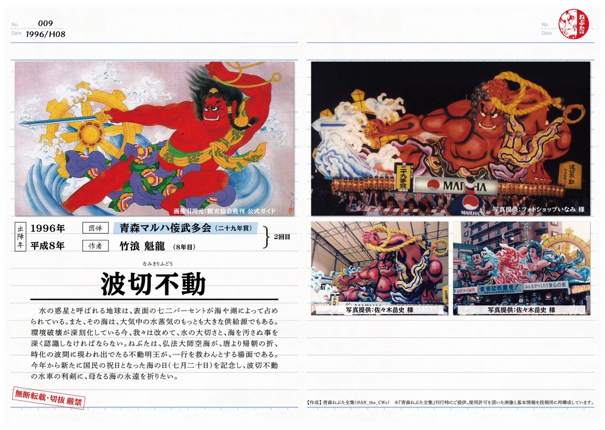 祝】竹浪名人 誕生記念・歴代③96〜97年 記憶にある範囲で、ねぶたの里