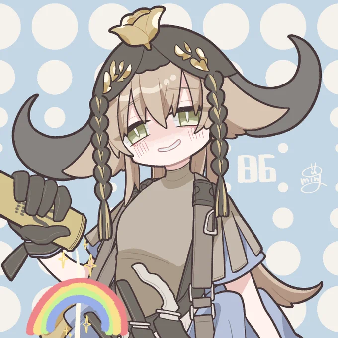 86 パラス(アークナイツ)新しいコーデ早く着せたいのに!!生息演算わかんないよォ!!!! 