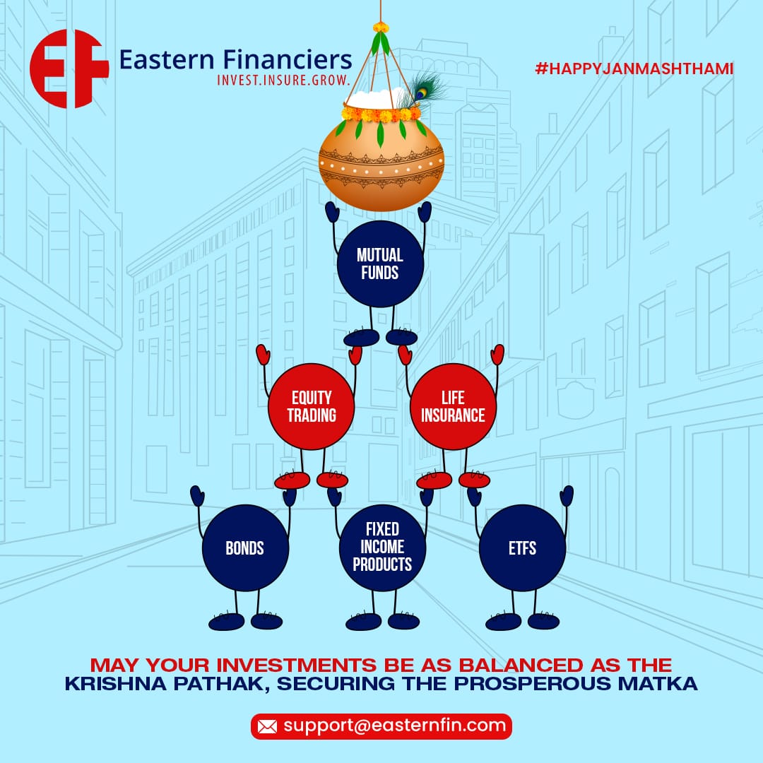 EasternFin's tweet photo. "May your investments multiply like Lord Krishna's blessings. 🌟🙏 #InvestWisely #FinancialGrowth #EasternFinanciers #Janmashtami #Janmashtami2023 https://t.co/4nRPPg8vCb
