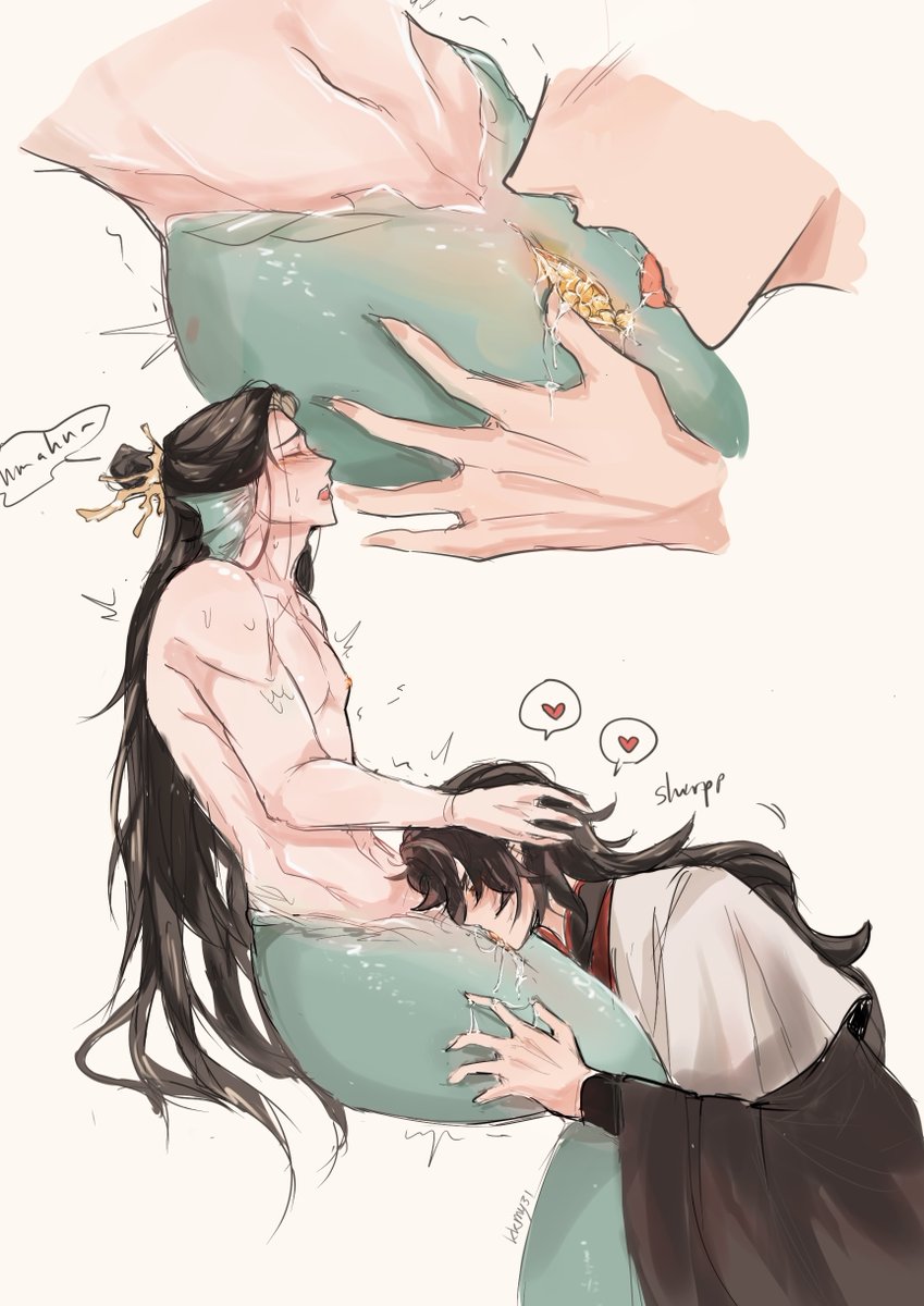 kkmy31's tweet photo. //cw nsfw, cursed, merman bingqiu, fish eggs
Shizun’s fish roe…  
#svsss #人渣反派自救系统 https://t.co/6KqYVLjUGw