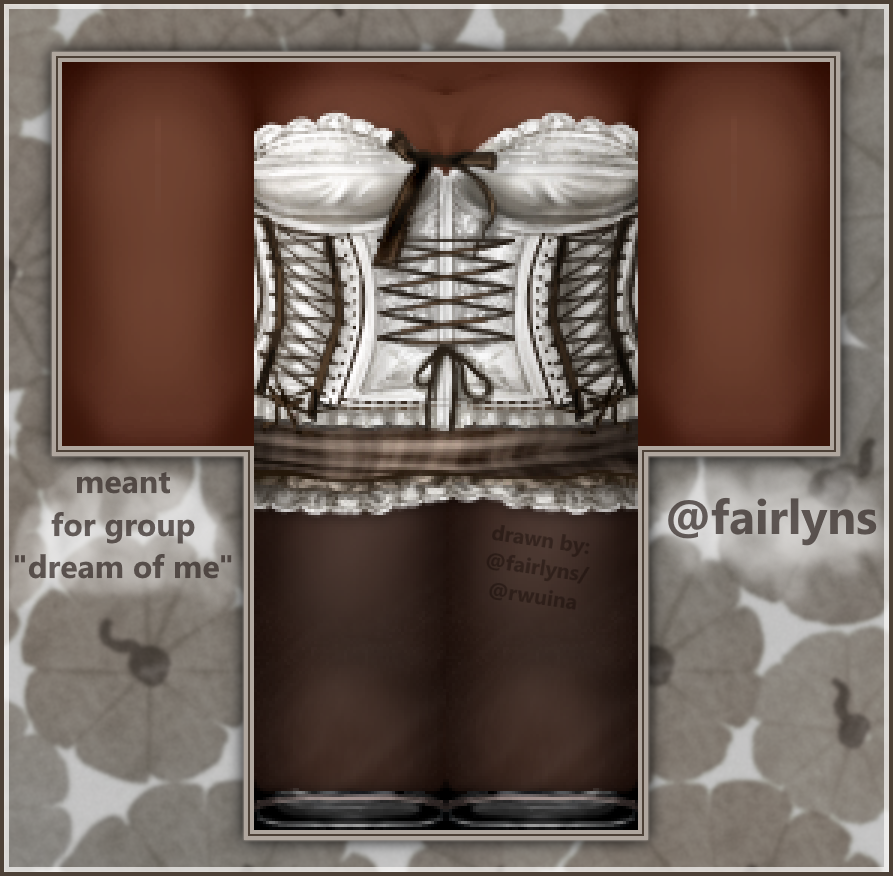 shopfairlyns's tweet photo. ‧.₊˚ ୨.୧  Pieces I made for the group "dream of me" 
┈ ┈ ┈ ┈ ┈ ┈ ┈ ┈ ┈ ┈ ┈ ┈ ┈ ┈ ┈ ┈ 
[ links ] : in the replies  
@virginiaswims
Contact me on Discord for commissions. (fairlyns) 
🎃#Roblox #RobloxClothing #RobloxDesigner #robloxclothes #robloxart #robloxdesign https://t.co/lOOSQDFRWv