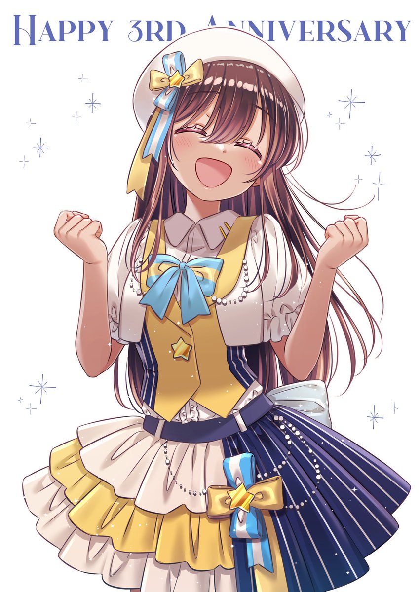 celerytmyk's tweet photo. Happy 3rd Anniversary Nyaru~!! 🥳✨ #NyaruArt https://t.co/blLvJxs59F