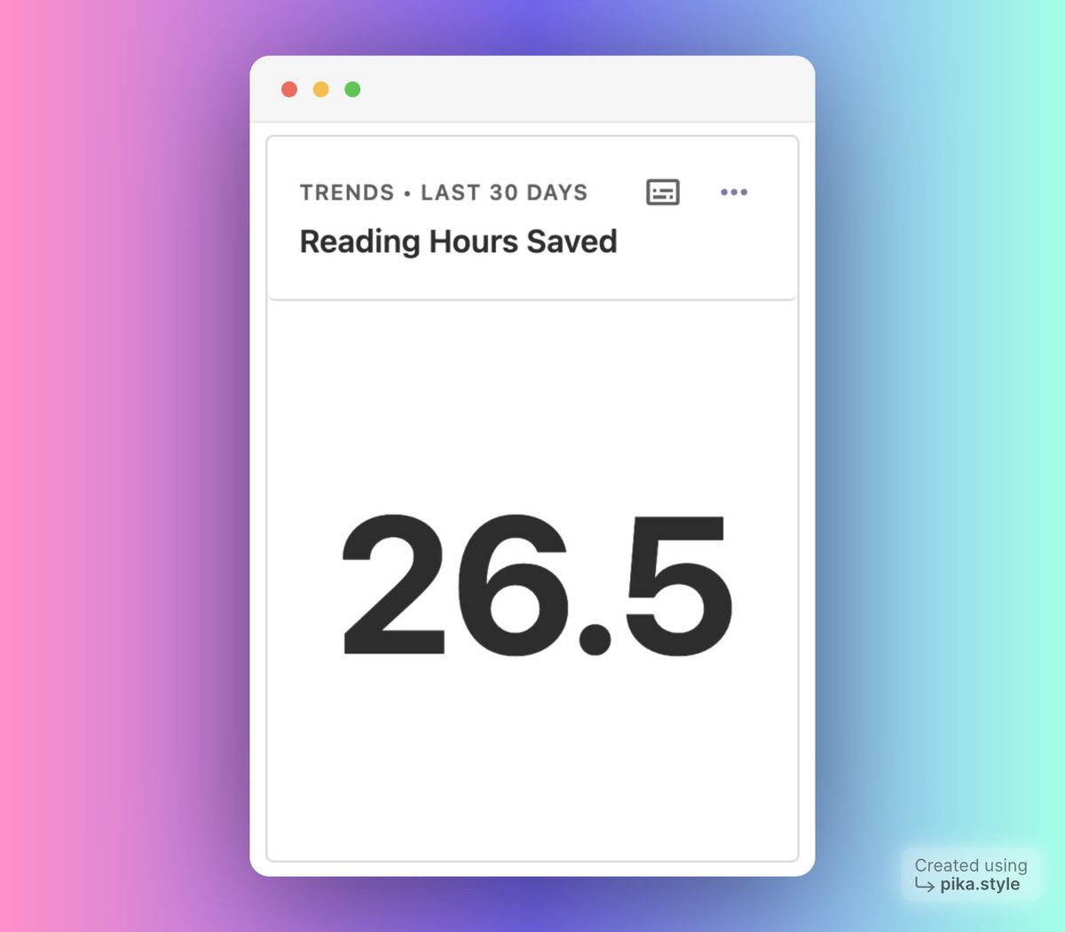 Customers have saved more than a day's worth of time listening to summaries vs reading full length articles! 🥳