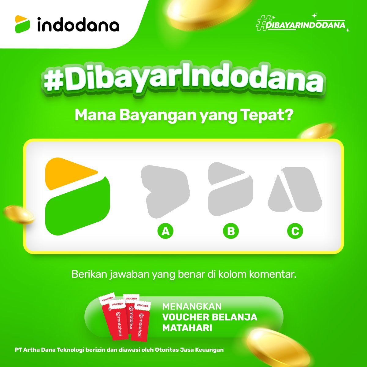 Giveaway Alert!!
Kuy ikutan giveaway #Dibayarinindodana ! Sobat ID bisa dapetin voucher belanja dari Matahari loh! 
Cuss buruan kepoin Instagram kita buat syarat dan ketentuan nya ya Sob! Jangan sampe kelewat &amp; semoga beruntung ~
