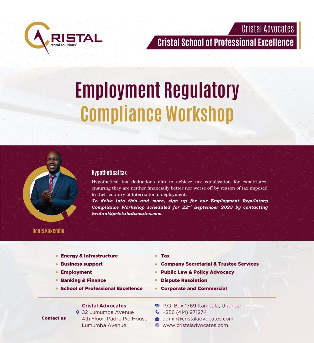 Hypothetical tax

Hypothetical tax deductions aim to achieve tax equalization for expatriates, ensuring they are neither financially better nor worse off by reason of tax. Sign up for our Employment Workshop set for 22nd September 2023 by contacting krolant@cristaladvocates.com