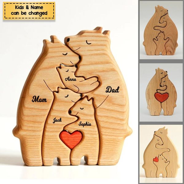 😍Personalized Bear Family Wooden Art Puzzle
💗A unique, meaningful, eco-friendly and long-lasting gift for any occasion.
😍2-7 members with customized names
Get yours👉gardenspot.co/E8532
