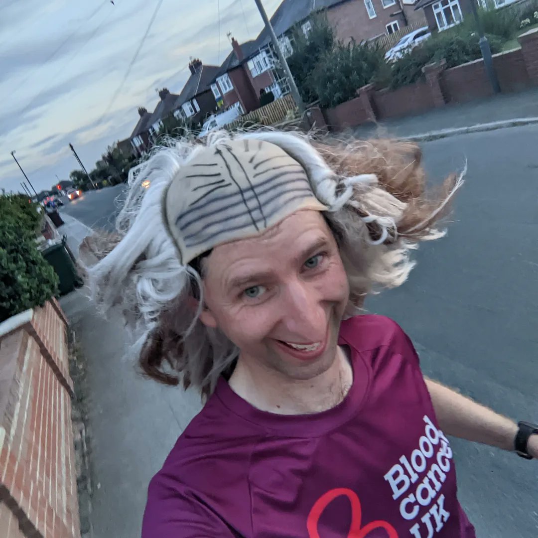 sillyhatrunner's tweet photo. Happy #StarTrekDay. Psst! I'm meant to be #klingo.
 #running for @bloodcancer_uk preparing for @punkpantherevents #nidderdale way #Ultra .
https://t.co/d5N84x2Hfe
#charity  #fundraising #donate #StarTrek #cosplay #cosplayfail https://t.co/CqqavaRRuH