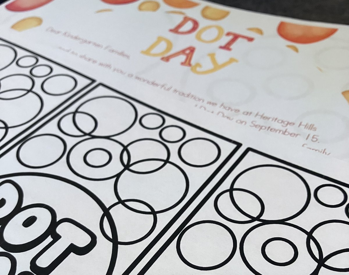 Dot Day Prep is in full swing for Heritage Hills Elementary. We are so excited to celebrate this year. #HHEHighlights #internationaldotday