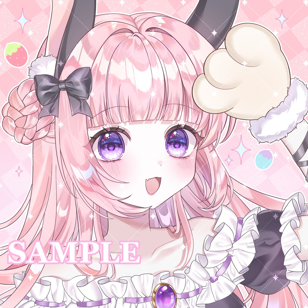 suuigiv's tweet photo. Commission 
最近畫的頭貼🥰💗 https://t.co/WGPEljZkFR