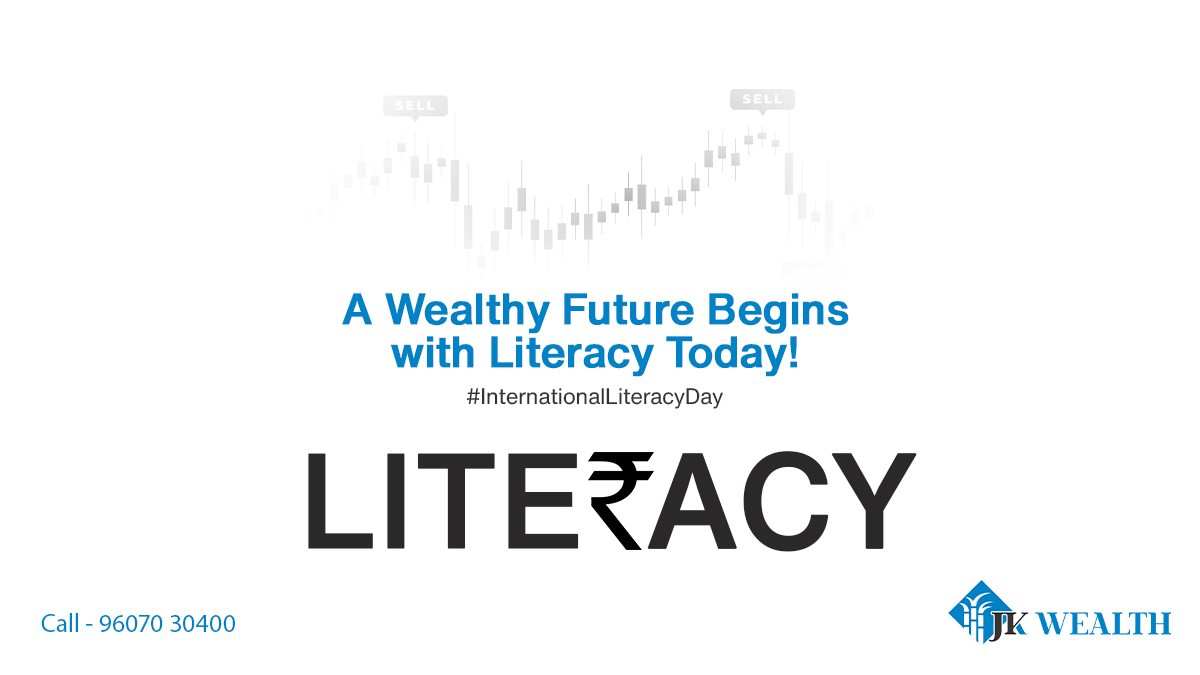JkWealth's tweet photo. Prosperity Begins with Literacy. Celebrating International Literacy Day and the wealth of opportunities it brings!

#internationalliteracyday #happyliteracyday #literacyday #wealthknowlege #jkwealth https://t.co/ZufK6x33Gy