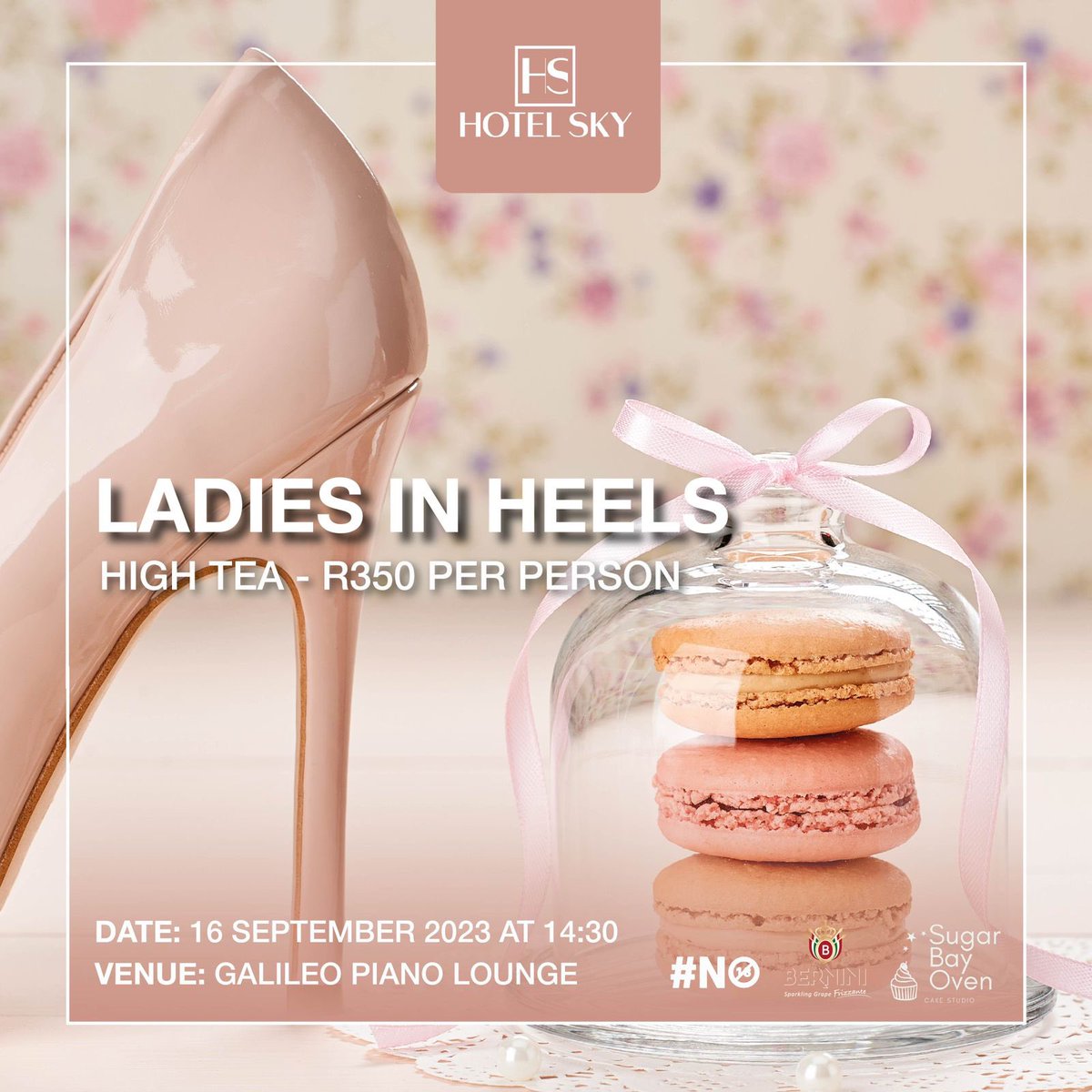 Super excited to be a part of the this wonderful Ladies in Heels High Tea at the Hotel Sky Sandton,A time &amp; place to relax,
With Delicious sweet and savoury from Sugar Bay Oven, Hosted by the Oppulent Hotel Sky Sandton ! 
To Book your seat Here 🥳 hotelsky.co.za/restaurants/eq…