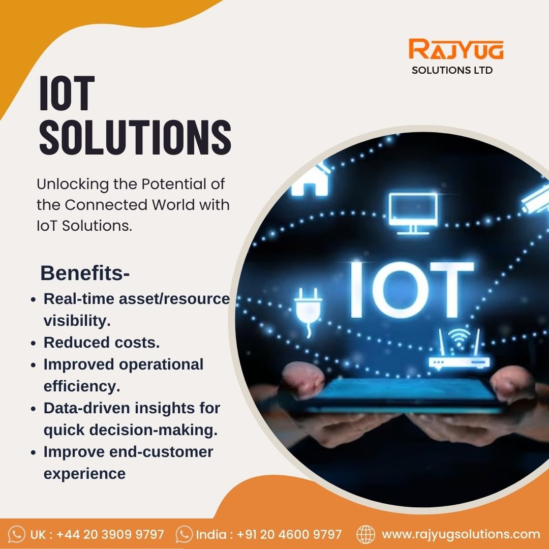 RajYugSolutions's tweet photo. Transform Your Business with IoT: Efficiency, Insights, and Growth. Connect with Our Experts Today!
#IoT #technology #BusinessTransformation #BusinessGrowth https://t.co/b0O01AFM0s