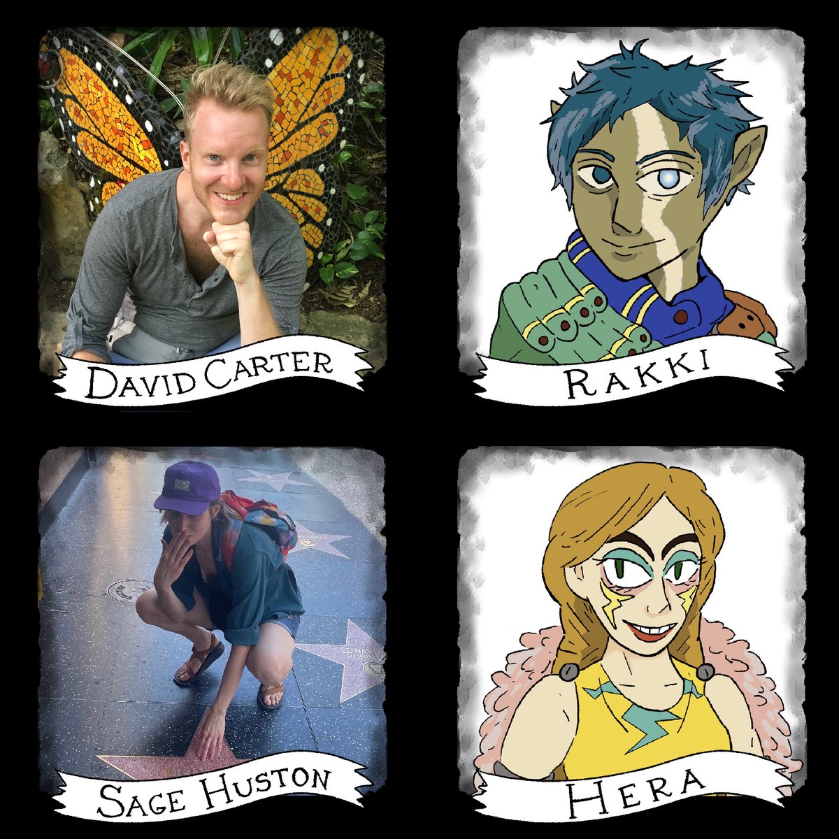 𝕳𝖆𝖎𝖑 𝖆𝖓𝖉 𝖜𝖊𝖑𝖑 𝖒𝖊𝖙! Meet our cast!!! 🥂⚔️🍻

The players for our first adventure are
Amy Do, Caito Aase, David Carter, and Sage Huston!

Raise your tankards with Izumi, Trick, Rakki, and Hera
9/12 at The Lincoln Lodge! Get your tickets now at the link in bio!