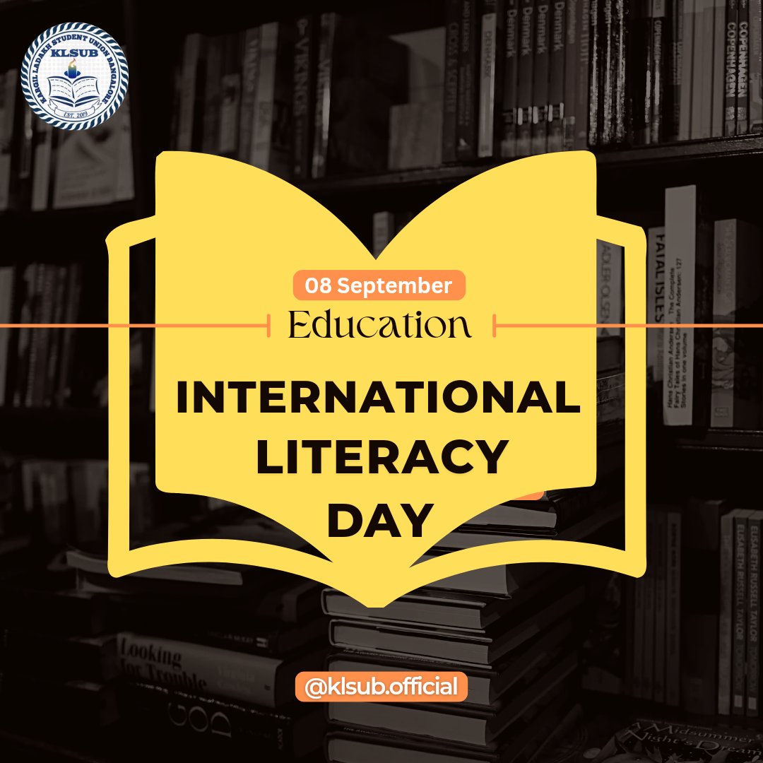 _KLSUB's tweet photo. Love for reading, writing &amp; understanding never dies but it spreads all over!
International Literacy Day !

#literacy #LiteracyDay #development #nation #Youth #india #Bharat https://t.co/LlNNVuykoy