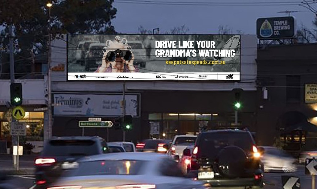 reactforchange's tweet image. The @reactforchange TAFE campaigns launch nationally across Australia today with oOh!media. Great peer-to-peer creative to share the 'Safer Speeds' message. Keep your eye out and remember to choose safer speeds for the conditions.