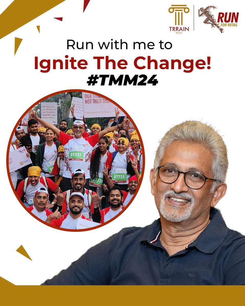 nageshbsn's tweet photo. Join me on this exhilarating journey as I participate in the #TataMumbaiMarathon2024 to #support the livelihoods of #personswithdisabilities. Step up and support @TRRAIN.
Donate to - https://t.co/S8uQiUr6w0
#runforretail #runforacause #pankh #wingsofdestiny #empower #inclusion https://t.co/brkA1T95jh