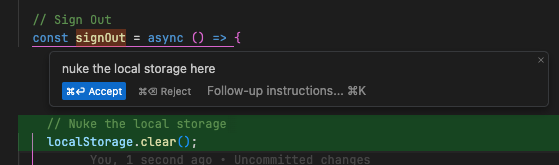 charanaaaaa's tweet photo. Nothing but love for this IDE @cursor_ai 🚀

#cursorai #ide #aiidea #nlp #chatgpt https://t.co/3BLMvehjm4