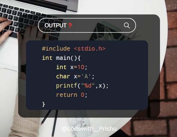 prishuGawalia's tweet image. #CodingQuiz #CodeChallenge #TechQuiz