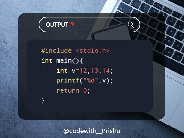 prishuGawalia's tweet image. #CodingQuiz #CodeChallenge #TechQuiz