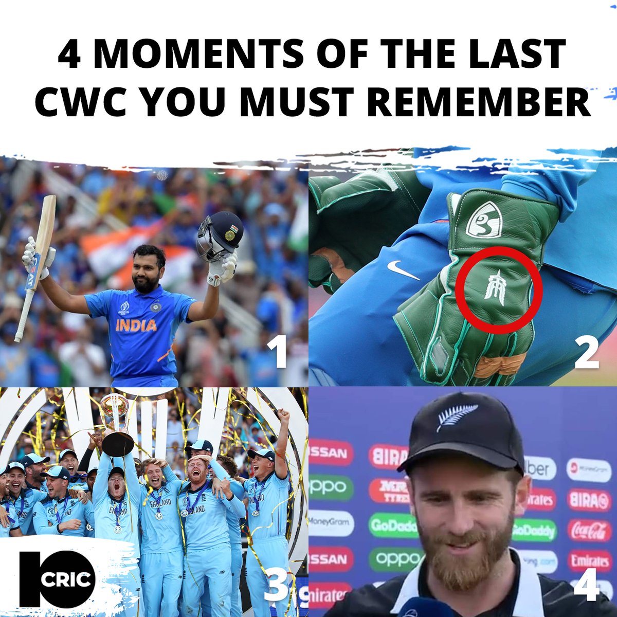 10cric_official's tweet image. If you remember number 2, congrats, you're the G.O.A.T. 😎

#CWC #CWC19 #CWC23