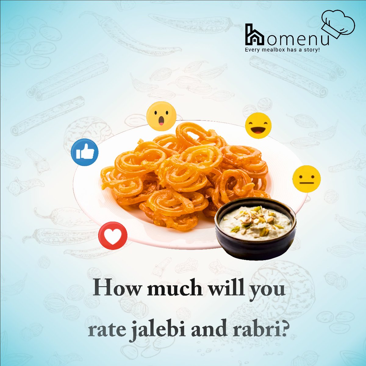 homenuinindia's tweet photo. Rate this delightful duo!
Drop an emoji and let us know where your sweet scale lands🤩😋
 
 #homenu #homefood #homemademeals #homefoodmaker #sweets #jalebiandrabri #jalebilove #sweettooth #cooking #lovetocook #cookingart #gurgaoneats #gurgaonfoodie #food #eat #love #yumyum https://t.co/sHeQiBn6Nb